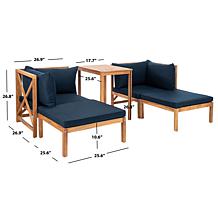 Safavieh Ronson 5-piece Outdoor Sectional Set