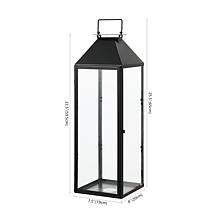 Safavieh Ruane 25.5" Outdoor Metal and Glass Lantern