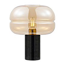 Safavieh Runa Amber Glass Shade Table Lamp 14"H