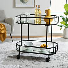 Safavieh Silva 2-Tier Octagon Bar Cart