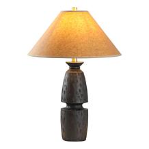 Safavieh Sola Black and Camel Resin Table Lamp 17" x 17" x 24"