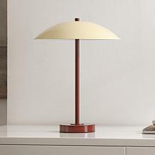 Safavieh Stassi Red and Cream Metal Table Lamp 16"
