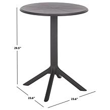 Safavieh Stella Round Bistro Table, 23.62" x 23.62" x 29.53"