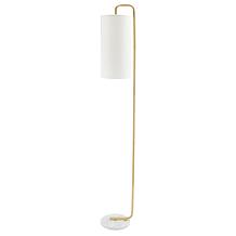 Safavieh Troilus Gold and White Marble Floor Lamp 64"