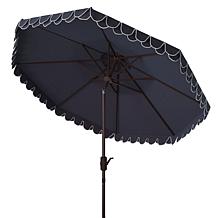 Safavieh Valance 9Ft Doubletop Umbrella with Petal Valance