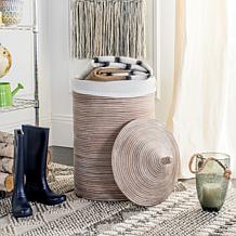 Safavieh Wellington Rattan Storage Hamper With Liner