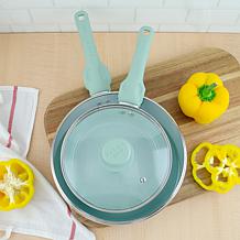 Safe-T-Grip 8" and 10" Deep Skillet Pan Set