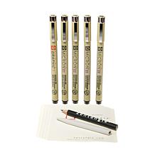 Sakura Zentangle Drawing Set of 12 - White