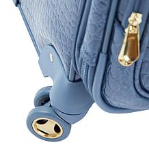 Samantha Brown 22" Croco Spinner & Dowel Bag Set