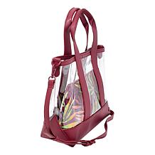 Samantha Brown Think Clear Tote with Removable Pouch