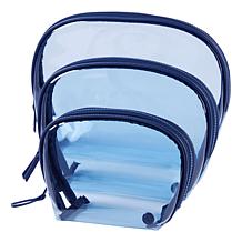 Samantha Brown To-Go 3-pack Clear Cosmetic Organizer Set