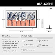 Samsung 75" Art TV with Glare Free Display & Slim Fit Wall Mount