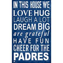 San Diego Padres In This House Sign  