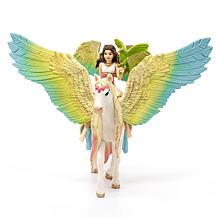 Schleich Bayala: Fairy Surah With Glitter Pegasus 3pc Figurine