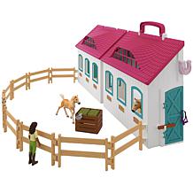 Schleich Horse Club Open Stable Litte Horseshoe 60pc Playset