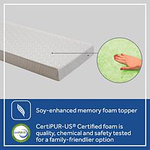 Sealy Butterfly 2-Stage Cotton Crib & Toddler Mattress