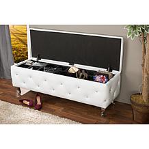 Seine Leather Storage Ottoman