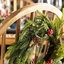 Set of 2 14" D Christmas PE Wreaths
