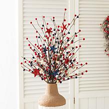 Set of 2 28" Patriotic Berry Picks