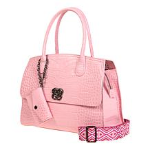 Sharif Legacy Himalayan Croco Embossed Leather 4-piece Tote Set