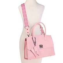 Sharif Legacy Himalayan Croco Embossed Leather 4-piece Tote Set