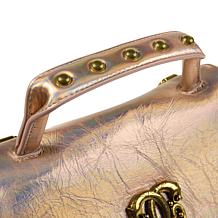 Sharif Legacy Hologram Piega Leather Flap Front Satchel