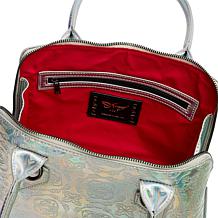 Sharif Legacy Logo Mirror Metallic City Satchel