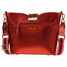 Sharif Legacy Museum Puzzle Piece Haircalf Leather Crossbody Bag