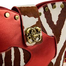 Sharif Legacy Museum Puzzle Piece Haircalf Leather Crossbody Bag