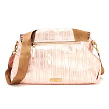 Sharif Legacy Museum Rouched Flap Leather Messenger Bag