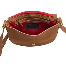 Sharif Legacy Nubuck Leather Saddle Bag