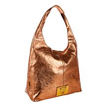 Sharif Legacy Pearlized Slouchy Leather Hobo with Wristlet