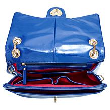 Sharif Legacy Printed Haircalf Crossbody with Heart Turnlock