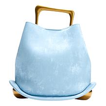 Sharif Legacy Sculpted Handle Mini Bucket Crossbody