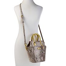 Sharif Legacy Serpantine Python Leather Mini Tote Bag