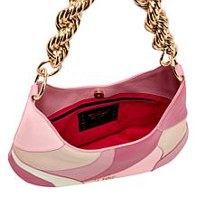 Sharif Legacy Twist-Chain Patchwork Leather Hobo Bag
