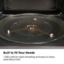 Sharp 1.1 Cubic Foot Black Countertop Microwave Oven