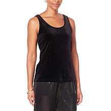 Shavonne Dorsey Scoop-Neck Velvet Tank