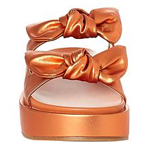 SHUSHOP KIKI Bow Flatform Slide Sandal