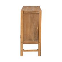 Sibu Rustic Reclaimed Wood and Rattan Cabinet