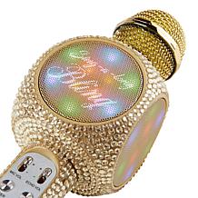 Sing-Along Bling Bluetooth Karaoke Mic with LED Disco Lights