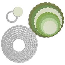 Sizzix Framelits Die Set 8-piece - Scallop Circles
