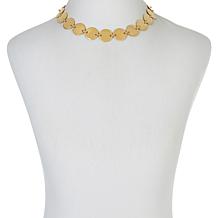 Soave Oro 14K Gold Electroform Disc Necklace