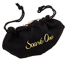 Soave Oro 14K Gold Electroform Heart Drop Ankle Bracelet 