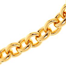 Soave Oro 14K Gold Electroform Polished Rolo Chain Necklace