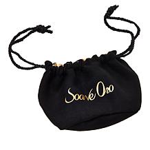 Soave Oro 14K Gold Electroform Puffy Heart Stud Earrings