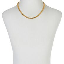 Soave Oro 14K Gold Electroform Spiga Chain Necklace