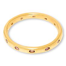 Soave Oro 14K Yellow Gold Electroform Gemstone Bangle