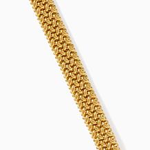 Soave Oro 14K Yellow Gold Electroform Popcorn Chain Bracelet