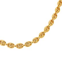 Soave Oro 18" 14K Gold Electroform Mariner-Link Necklace
